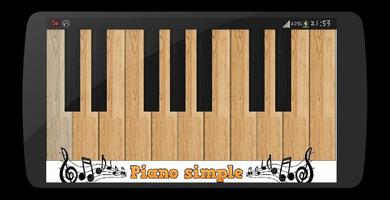 piano simple Affiche