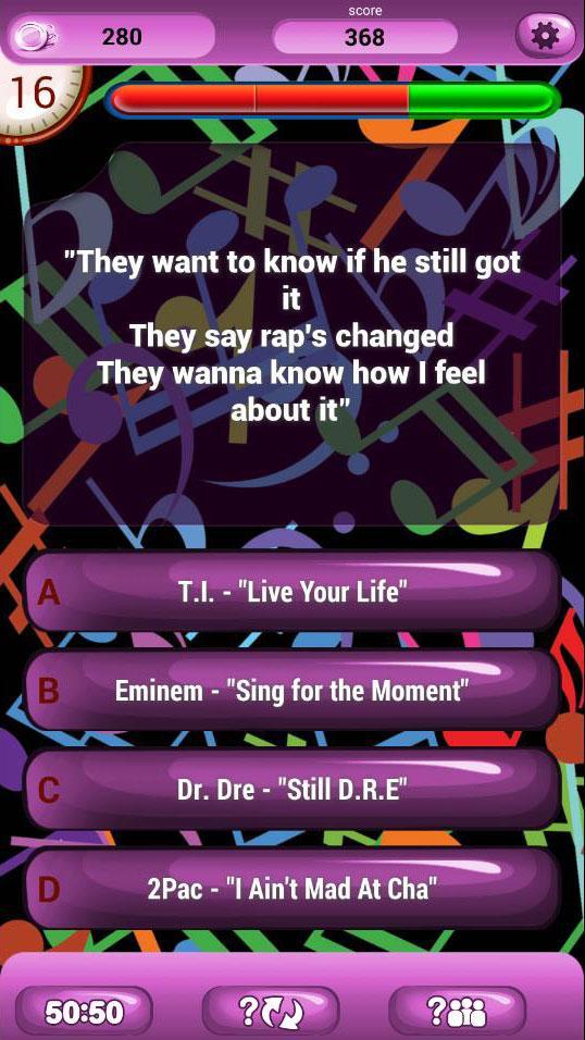 Guess The Lyrics Hip Hop Quiz for Android - APK Download