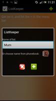 List Keeper screenshot 1