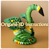 ikon Instruksi 3D Origami