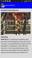 guide for WWE2K 2016 পোস্টার