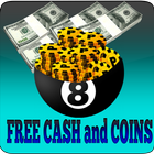 Latest _ hack 8ball pools (free cash & coins) 2017 icône