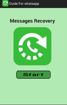 Recovery Message Whatsapp guid poster