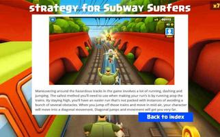 Strategy For Subway Surfers poster