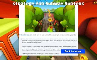 Strategy For Subway Surfers capture d'écran 1