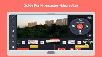 guide for kinemaster – éditeur vidéo pro guide الملصق