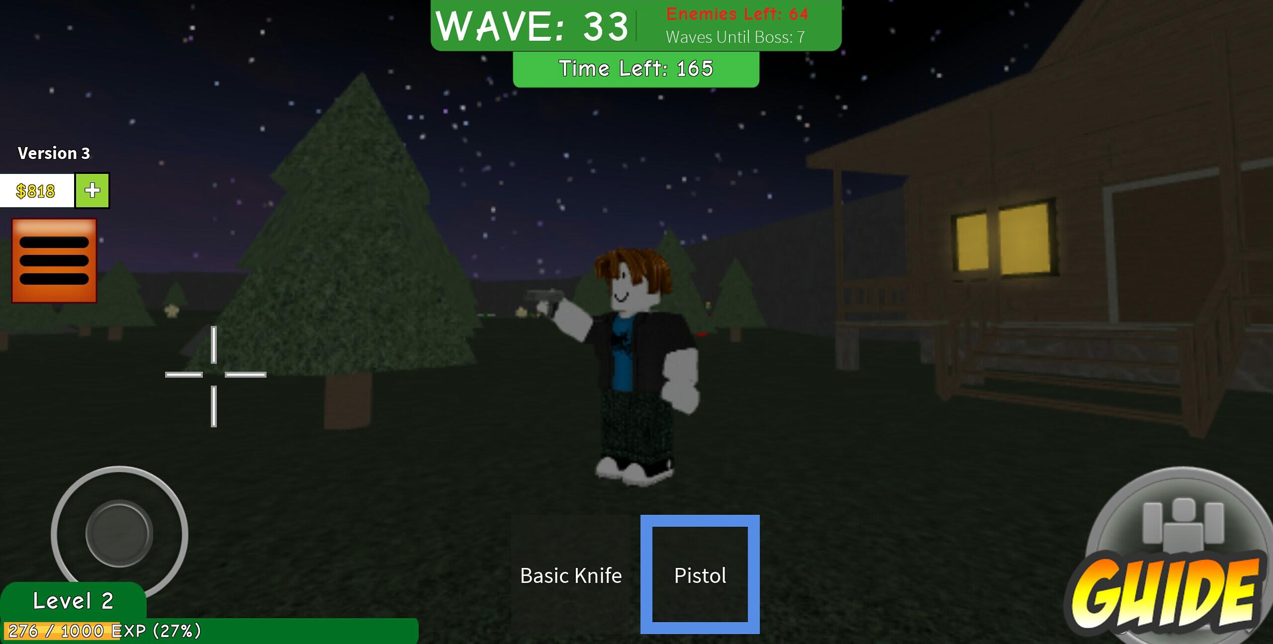 Guide Zombie Attack Of Roblox For Android Apk Download - roblox zombie wave games