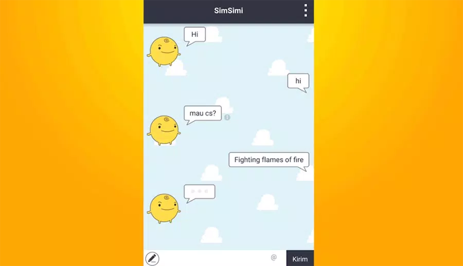 Simsimi app on ipad- wen ur bored just talk to tis~