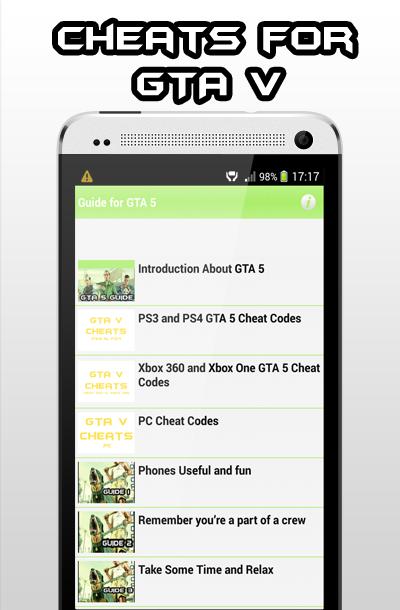 Cheat for GTA 5 Guide for Android - APK Download