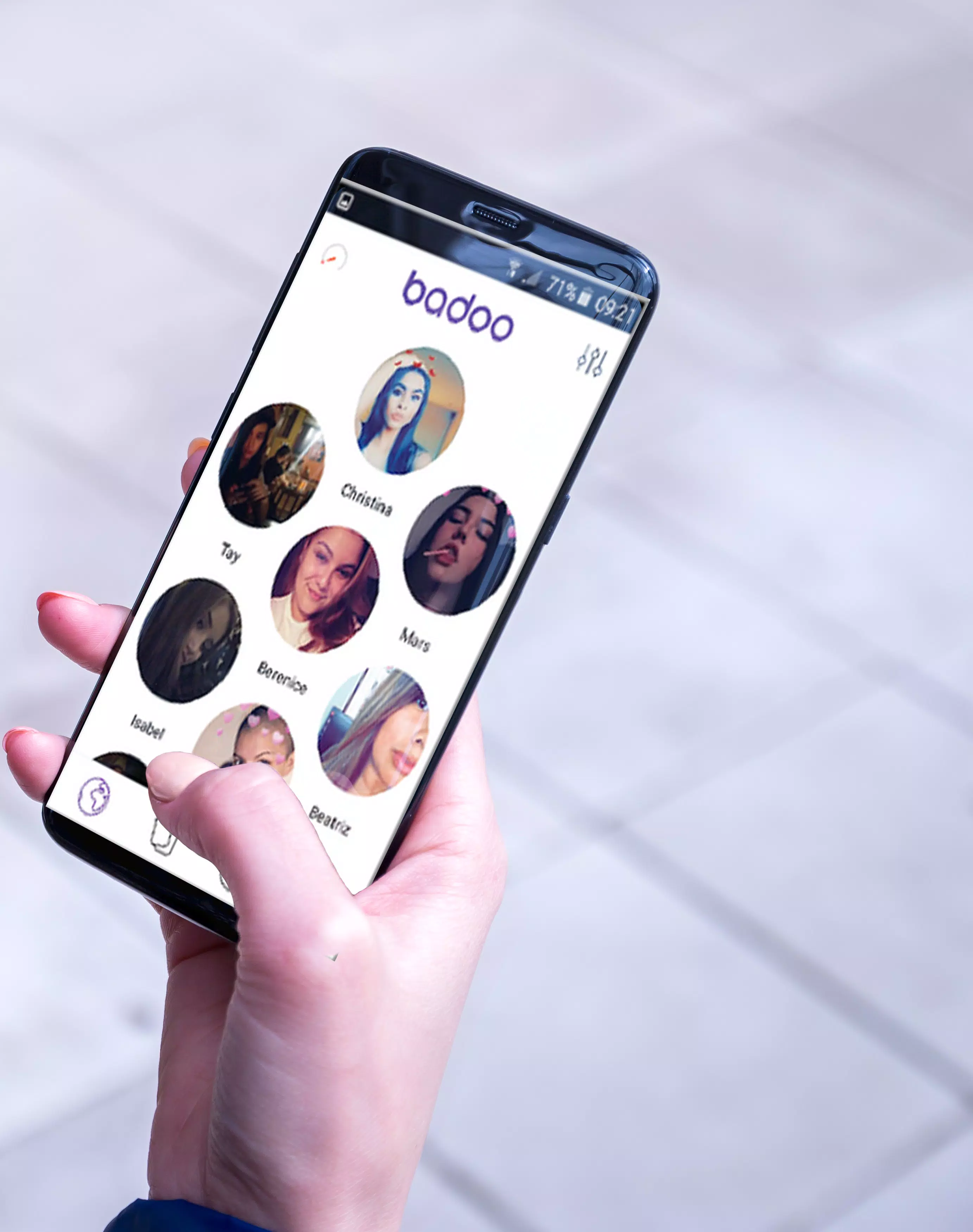 How to send a chat request on badoo
