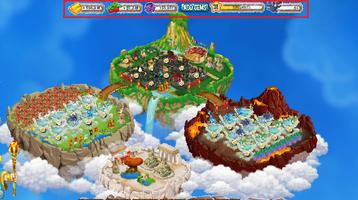 Gold Food Gems Dragon City Affiche