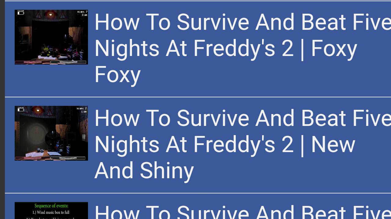 Guide for Five Nights at Freddy's 2 APK برای دانلود اندروید