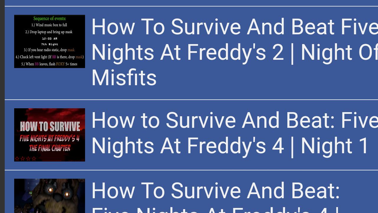 How To Beat Fnaf 2 Night 3