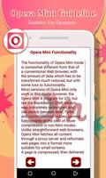 Guide for Opera Mini capture d'écran 1