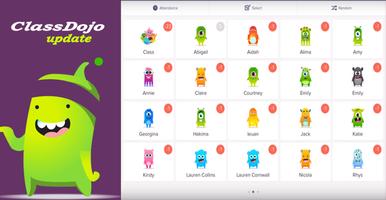 guide for ClassDojo update : teachers App Affiche