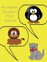 Animated Stickers Chat Advise Affiche