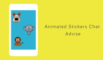 1 Schermata Animated Stickers Chat Advise
