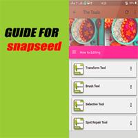 Guide for snapseed : Photo editing capture d'écran 1