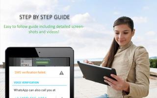 Guide Whatsapp on Tablet Affiche