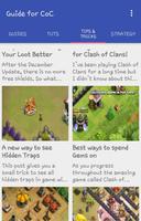 Tips Tricks for Clash of Clans تصوير الشاشة 1