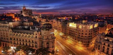 Madrid City Travel Guide Map