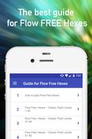 Guide for Flow Free hexes tips poster