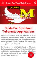 Guide For Tubemate Downloader capture d'écran 2