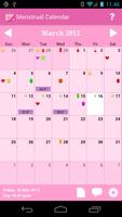 Menstrual Calendar Cartaz