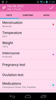 1 Schermata Menstrual Calendar