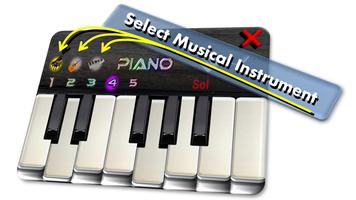 Piano Guitar Xylophone Affiche
