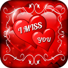 Miss You Photo Frame أيقونة