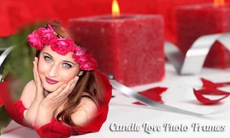 Candle Love Photo Frame Affiche