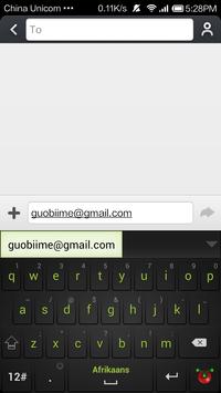 Guobi Afrikaans Keyboard screenshot 2