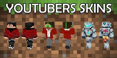 Skins of YouTubers for MCPE poster