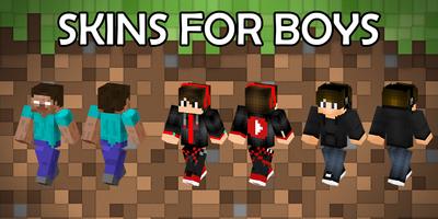 Boys skins for Minecraft PE পোস্টার