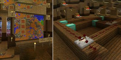 Redstone map for Minecraft PE poster