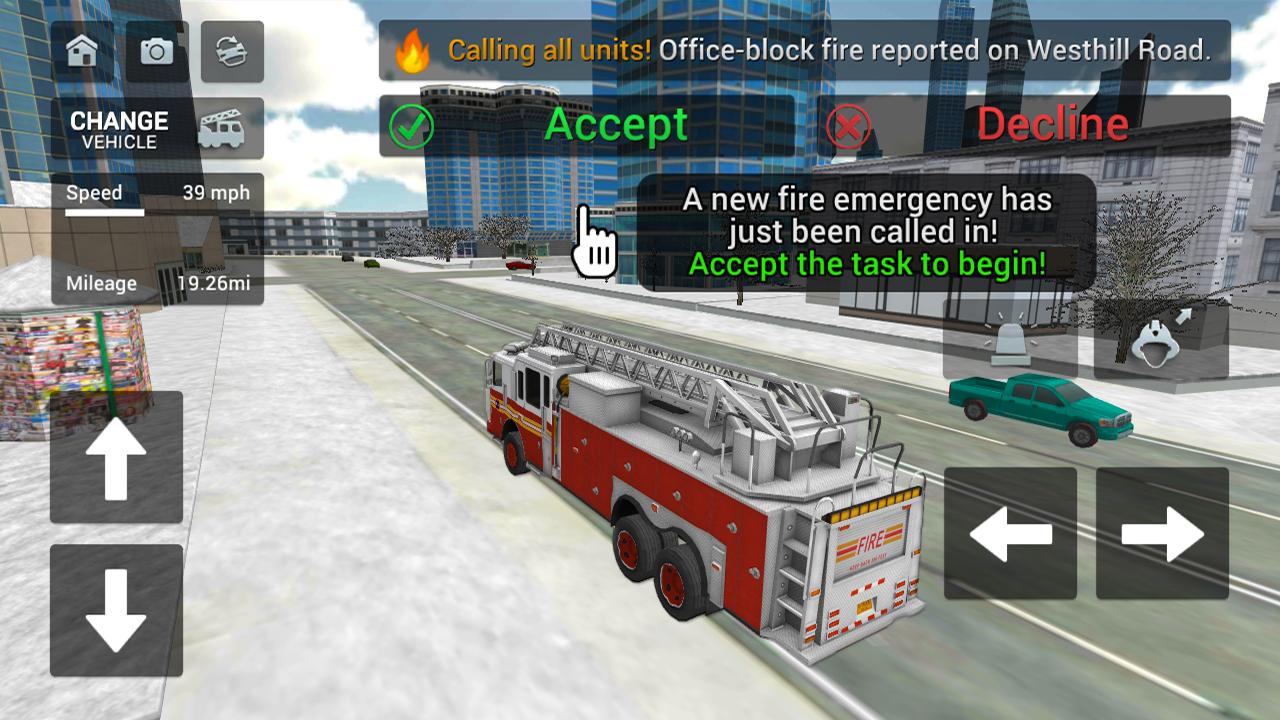 Fire Truck Rescue Simulator For Android Apk Download - roblox sword sim speed hack