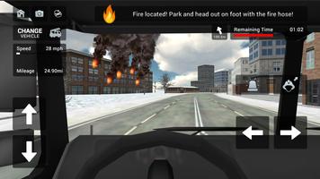 Fire Truck Rescue Simulator captura de pantalla 2