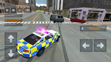 Police Car Driving vs Street Racing Cars Plakat
