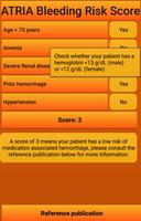 ATRIA Bleeding Risk Score الملصق