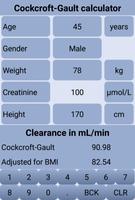 Cockcroft Gault Calculator تصوير الشاشة 1