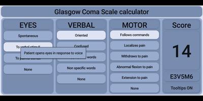 Glasgow Coma Scale الملصق