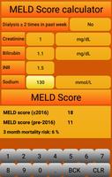 MELD Score calculator الملصق