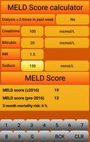 MELD Score calculator screenshot 2