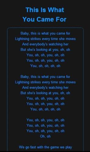 Descarga de APK de Calvin Harris music lyrics para Android