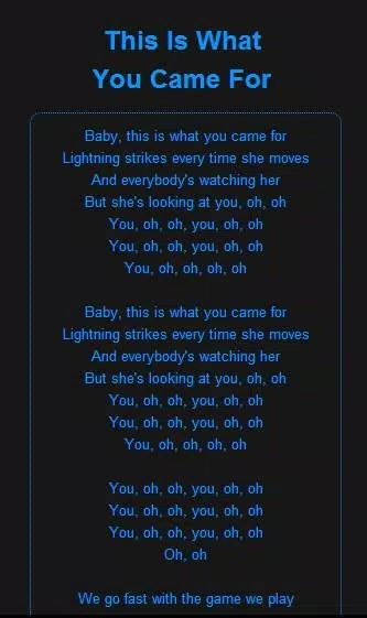 Descarga de APK de Calvin Harris music lyrics para Android