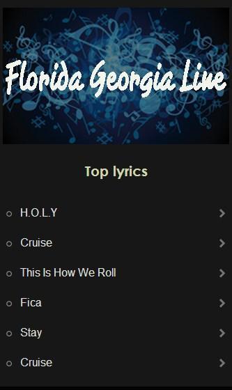 Florida Georgia Line lyrics for Android - APK Download