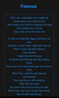 Kanye West Music Lyrics poster