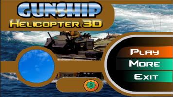 GunShip HeliCopter Air Attack Affiche