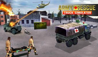 army rescue truck simulator poster